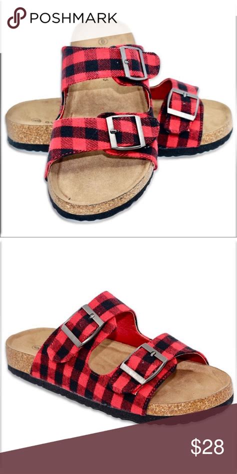 burberry flannel sandals.